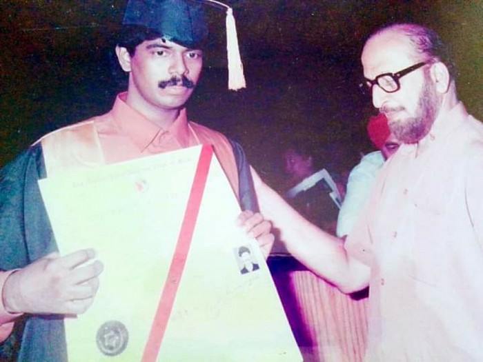 ORDER OF MERIT : Prof.C. UNNIKRISHNAN being honoured by the ORDER OF MERIT CERTIFICATE OF EXCELLENCE of the ANCIENT ROYAL ASSYRIAN ORDER OF HEALERS