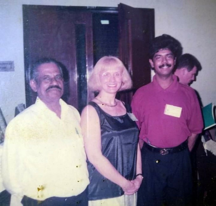 Prof.C.UNNIKRISHNAN with Dr ELLEN (USA)
