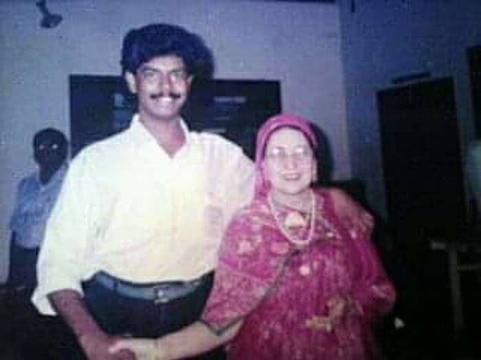 Prof.C.UNNIKRISHNAN with Damme Dr.MEHER MASTER (1997)